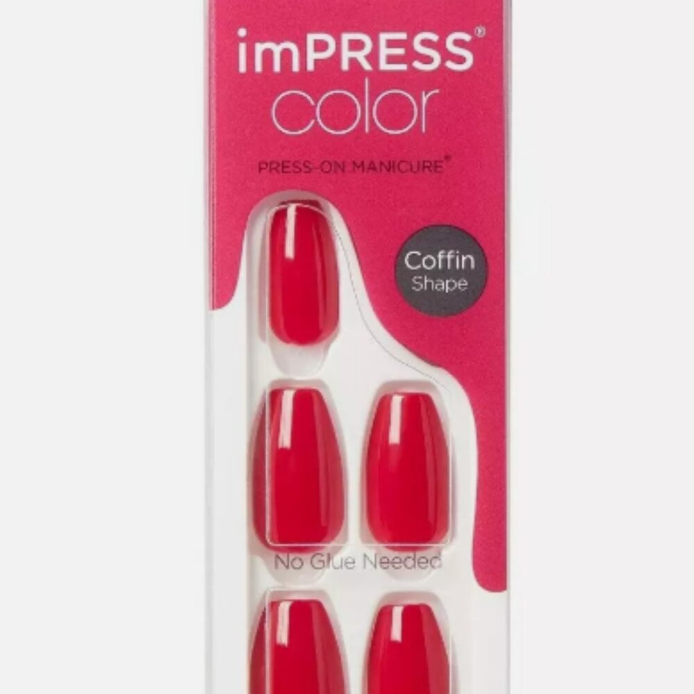 KISS imPRESS Color Press-On Nails, 'Very Berry 30ct